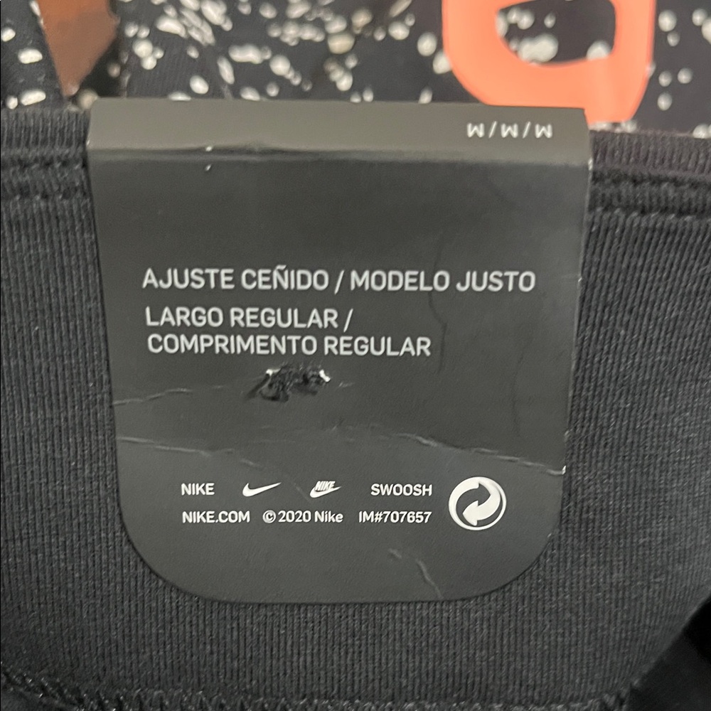 Nike JUST DO IT Women’s Medium Black Speckled Leggings - Picture 6 of 10